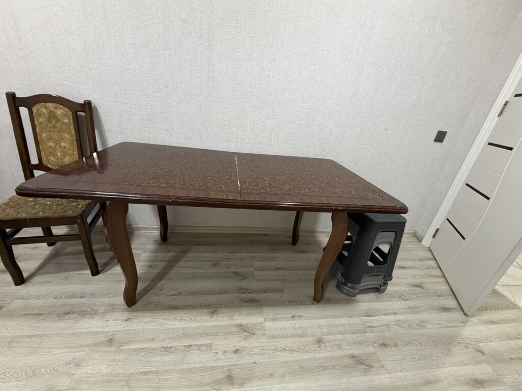 Taxta yemək/ziyafət masası - Material: tam ağac konstruksiya, tünd — Masalar, Masazır (4)