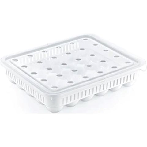 Yumurta saxlama üçün konteyner HMSD_YB33 30 yumurta üçün, ağ, 28x33x7 sm — Bakı