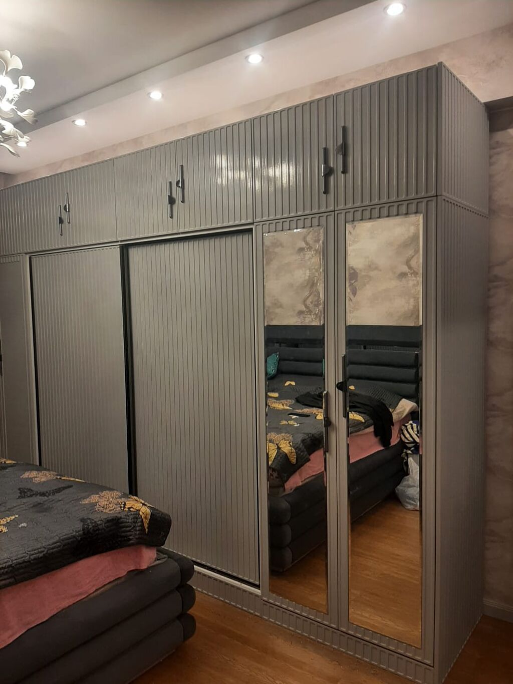 Sifarişlə mətbəx dəsti, Özü çəkən petlələr, MDF, Kredit yoxdur — Mətbəx mobilyası, Bakı (7)