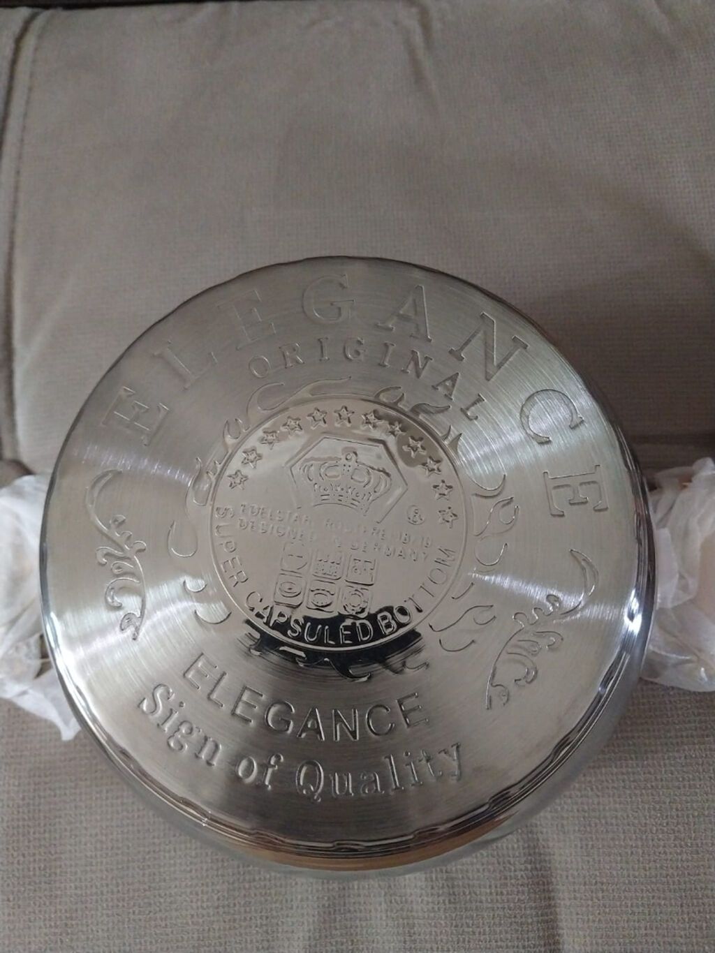 Qazan, Paslanmayan polad, 3 l, Almaniya — Bişirmə qabları, Bakı (3)