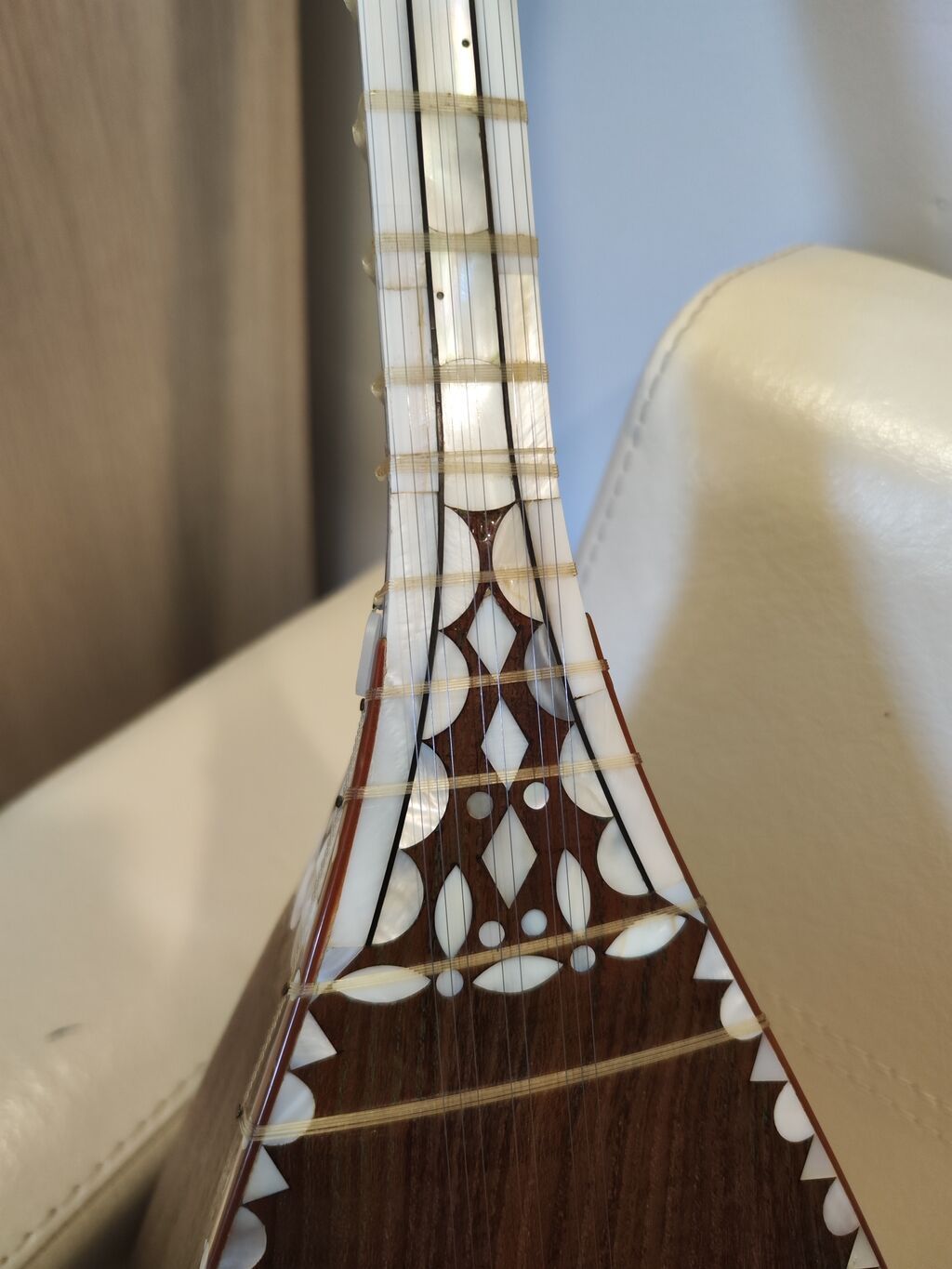 Sədəfli qədimi saz Kolleksiyaçılar və səhnə ifaçıları üçün — Gitarlar və digər simli alətlər, Gəncə (2)