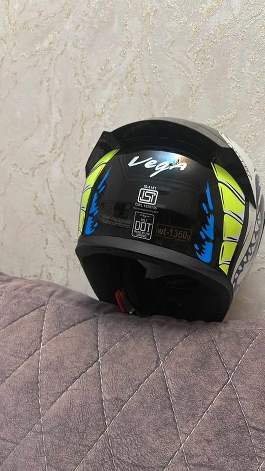 Vega Bolt tam üzlü motosiklet dəbilqəsi - Brend/model: Vega Bolt — Motosiklet geyimi, Bakı (3)
