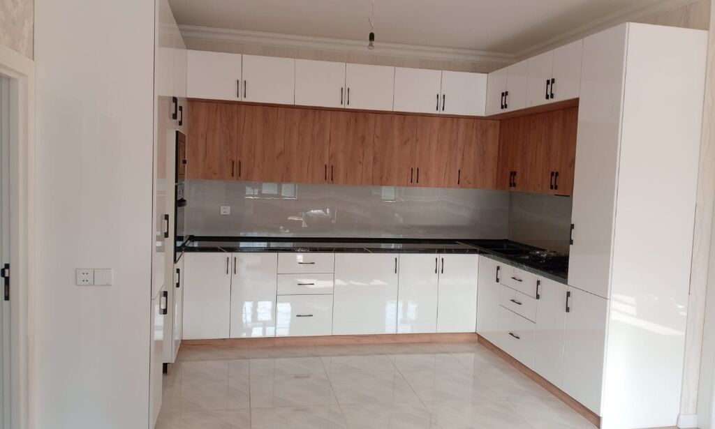 Sifarişlə mətbəx dəsti, Özü çəkən petlələr, MDF — Mətbəx mobilyası, Mehdiabad (7)