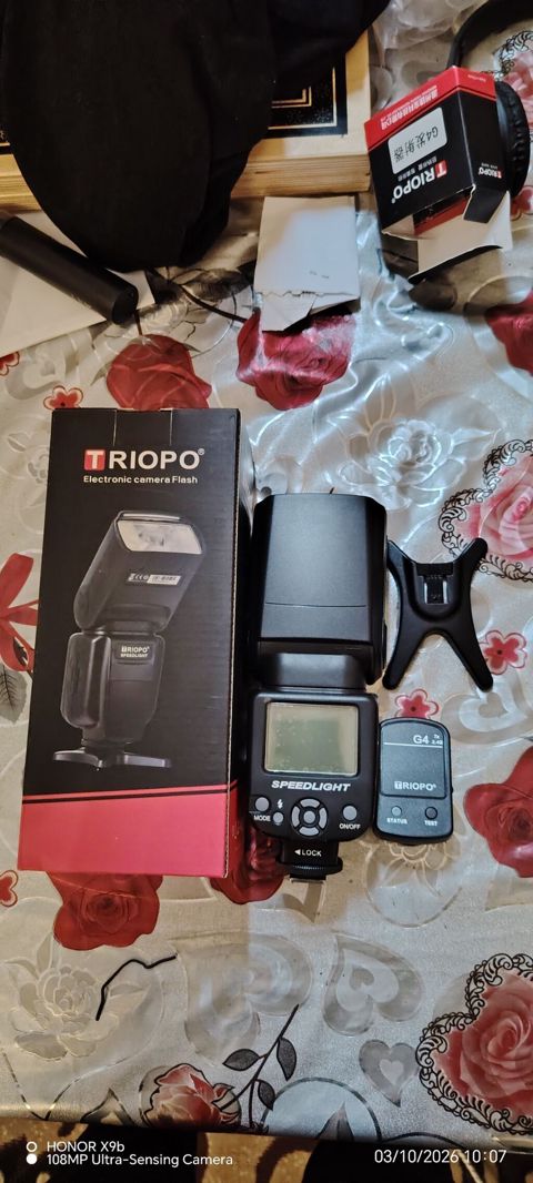 Trıopo Speedlight fotoaparat üçün elektron flaş seti Məhsulun — Xırdalan