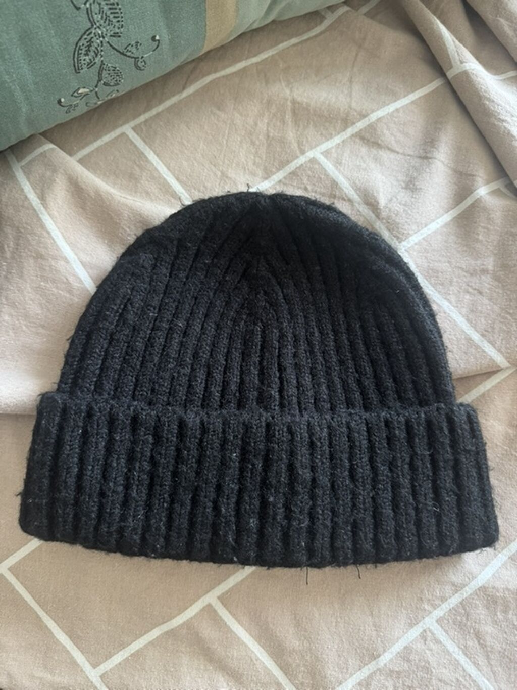 Qara rəngli trikotaj papaq (beanie) - Ön tərəfində ağ rəngli “NY” — Baş geyimi, Xırdalan (2)