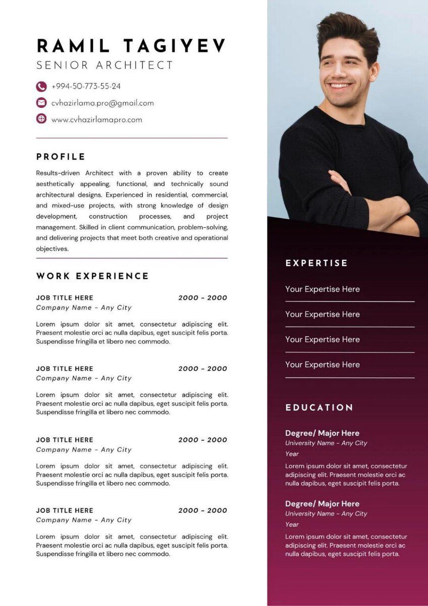 Peşəkar CV hazırlanması — Reklama, IT, marketing, Bakı (3)