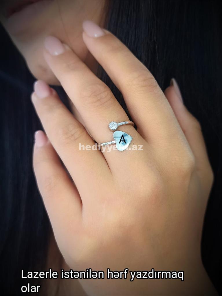 Herf yazili Uzuk (925 Gümüş) №i47 — Üzüklər, Bakı