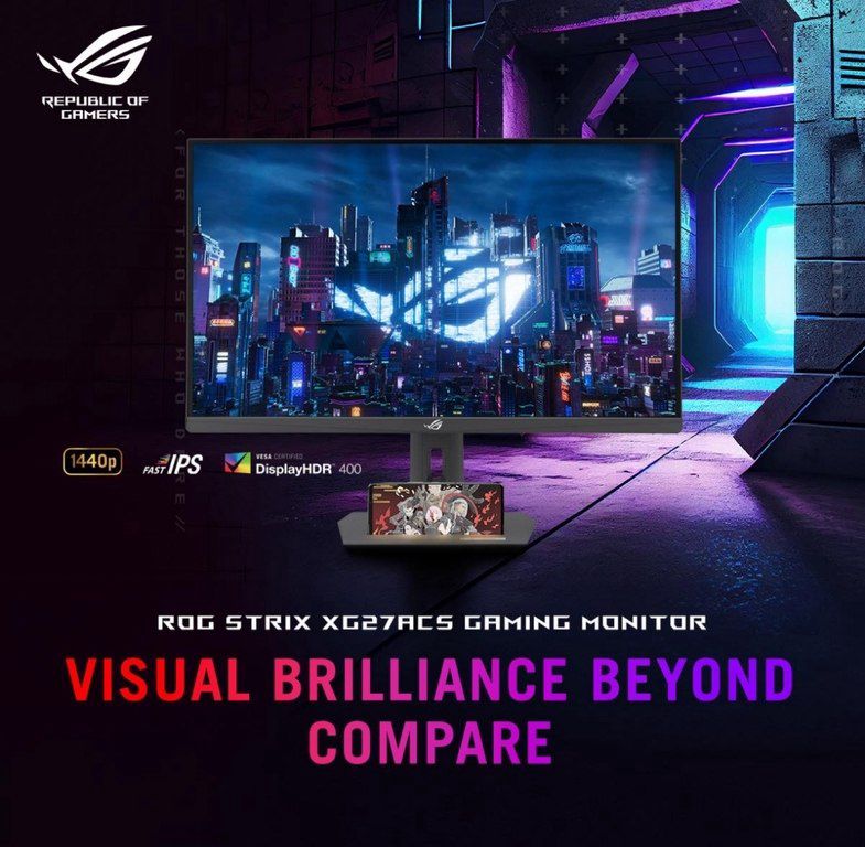 Monitor “Asus 27" ROG Strix XG27ACS IPS QHD 180Hz” — Kompüterlər və noutbuklar, Bakı (3)