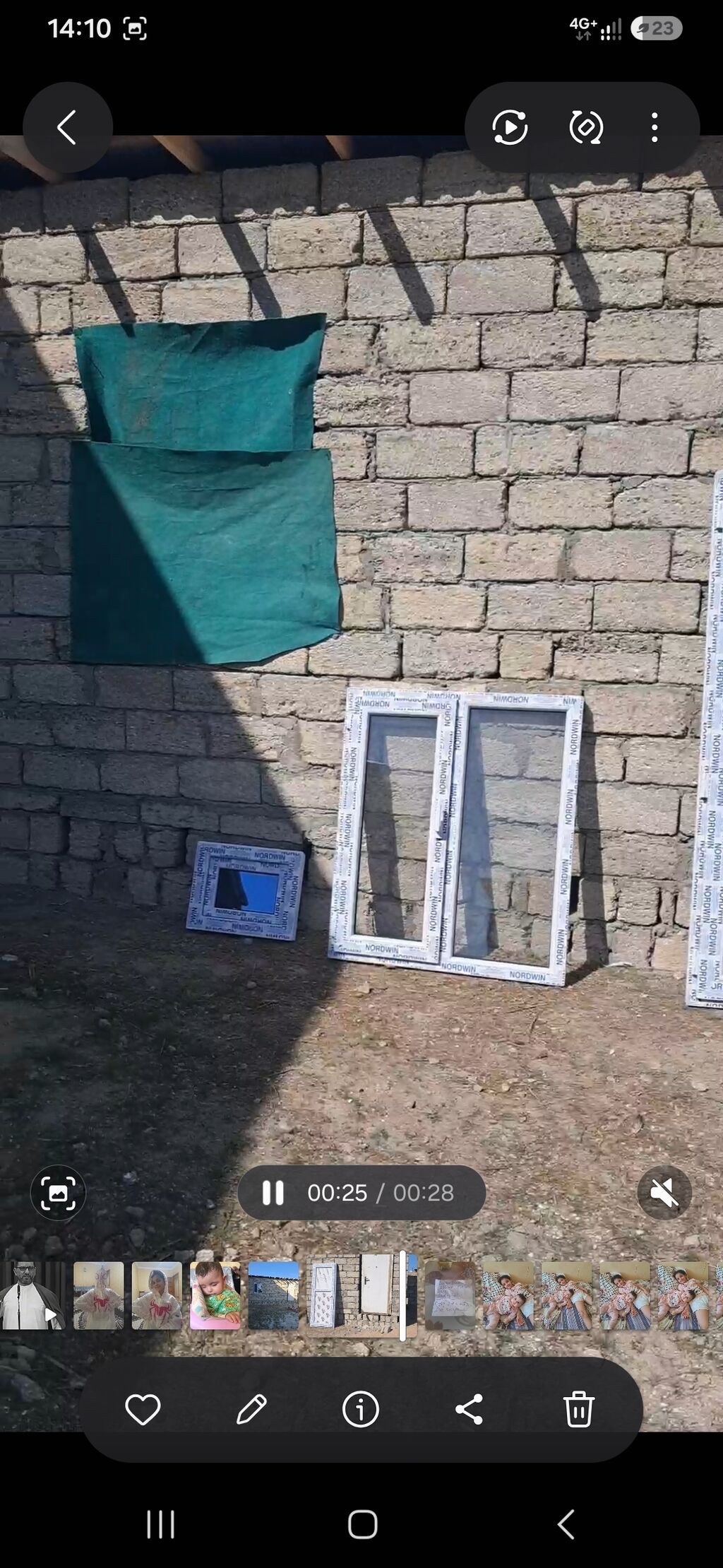 PVC plastik və qapı 2.80e - Marka: Nordwin (profildə qoruyucu plyonka — Pəncərələr, qapılar, balkonlar, Bakı (2)