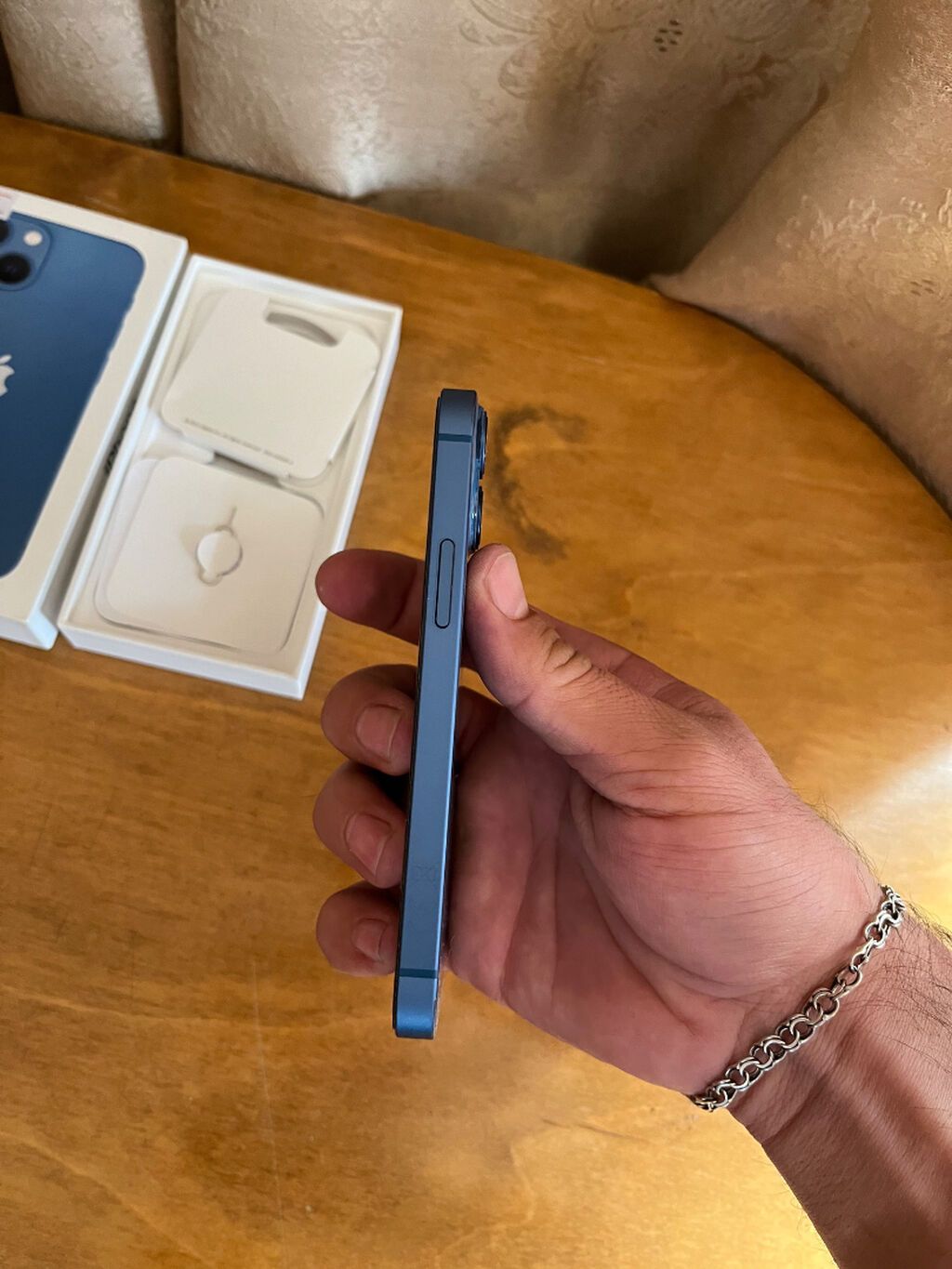 IPhone 13 mini, 128 GB, Blue Titanium, Face ID, Sənədlərlə — Apple iPhone, Bakı (4)