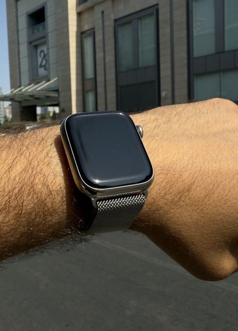 Apple Watch Series 7 Titanium Cellular Silver 45mm — Bakı