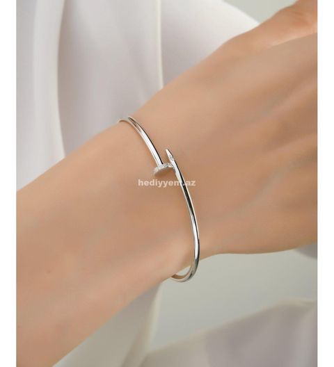 Cartier Gümüş Qadin Qolbaq Modeli – No.358210 — Bracelets