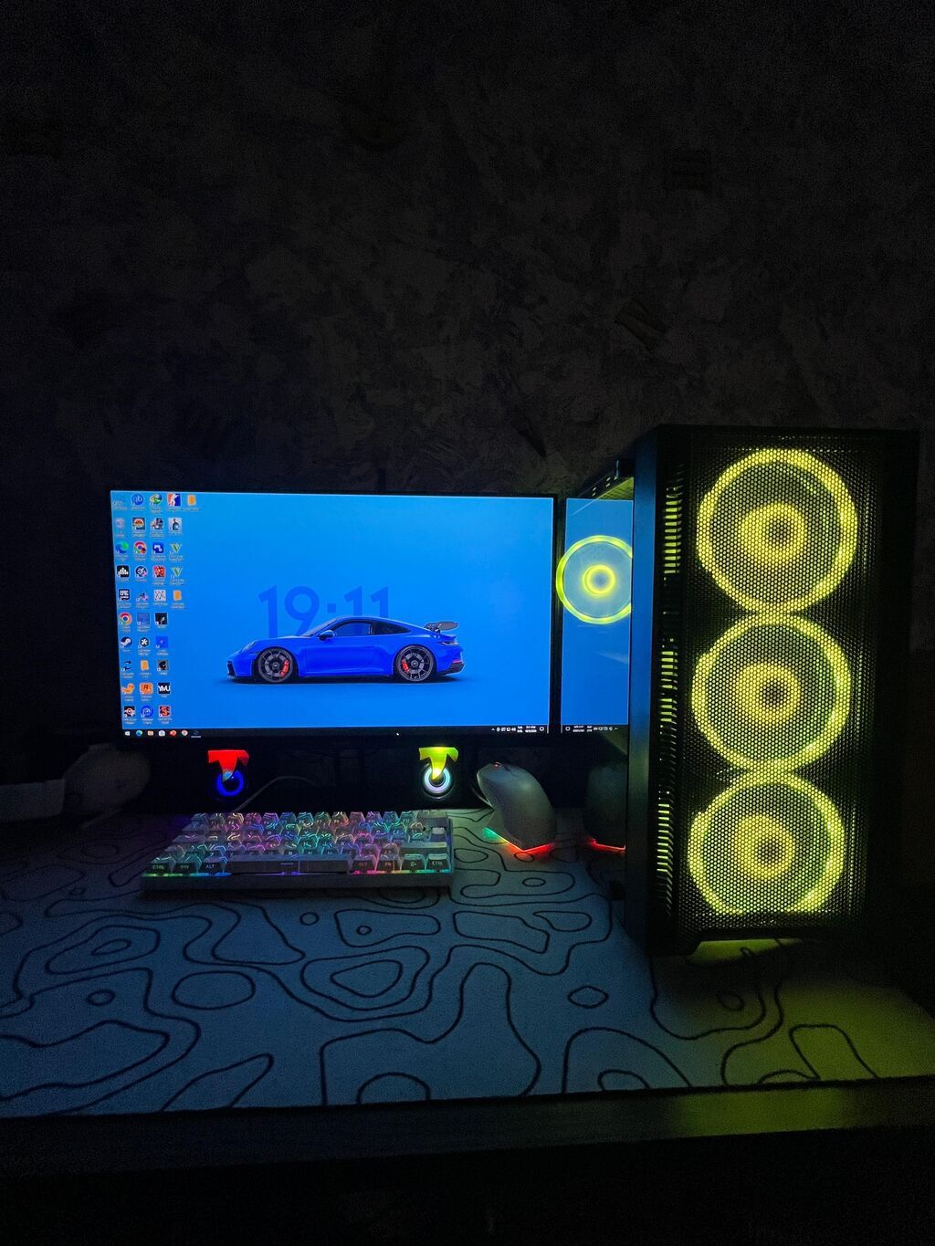 Tam Dəst Gaming PC / Ryzen 5 5600 + RX 6500 XT / Monitor, Siçan — Masaüstü kompüterlər, Sumqayıt
