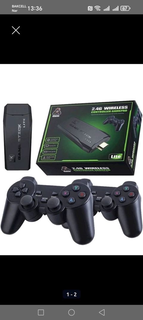 Game Stick Lite – TV-yə qoşulan mini oyun konsolu dəsti — vüsal