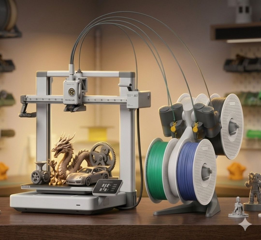 3D Printer Bambulab A1 Combo — Ofis texnikası və istehlak malları, Bakı