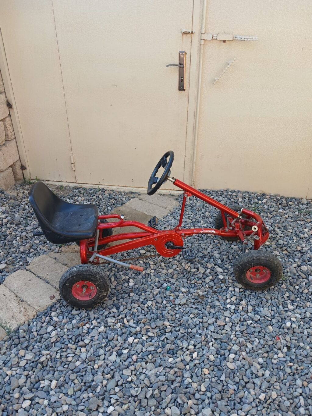 Uşaq pedaqlı kart (pedalla idarə olunan go-kart) - Rəng: qırmızı — Uşaq velosipedləri, Bakı (2)