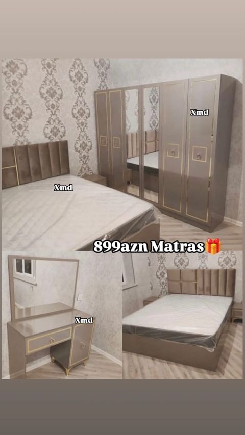 Yataq otağı dəsti və yemək otağı dəsti 1) Yataq otağı dəsti - Rəng — Bakı