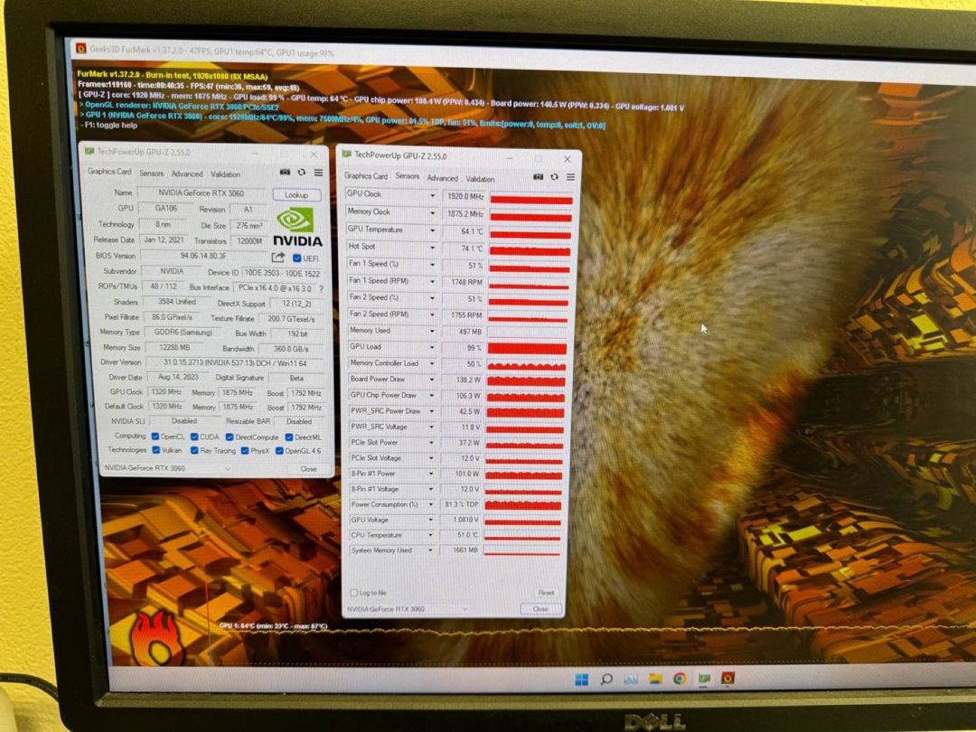 INNO3D GeForce RTX 3060 Twin X2 oc 12GB rfb — Kompüterlər və noutbuklar, Bakı (7)