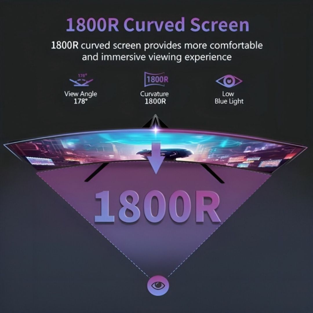 Əyri oyun monitoru 27" 2K QHD 165Hz — Kompüterlər və noutbuklar, Bakı (4)