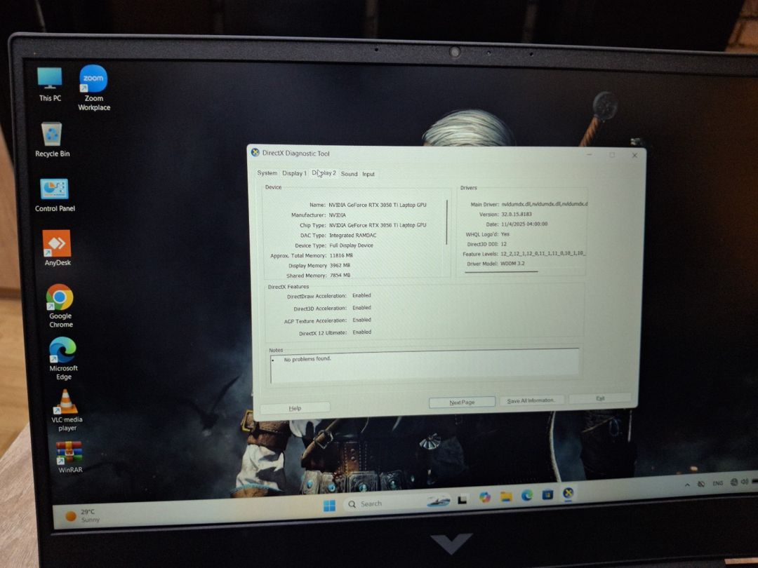 HP Victus Ryzen 7 5800H Rtx3050ti 4GB — Noutbuklar, Bakı (8)