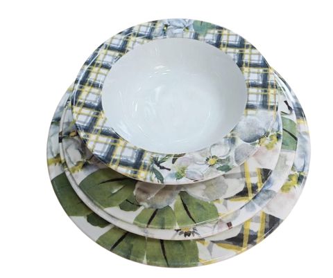 Boşqab dəsti RAX004-1031, keramika, rəngbərəng, 24 parça — Bakı