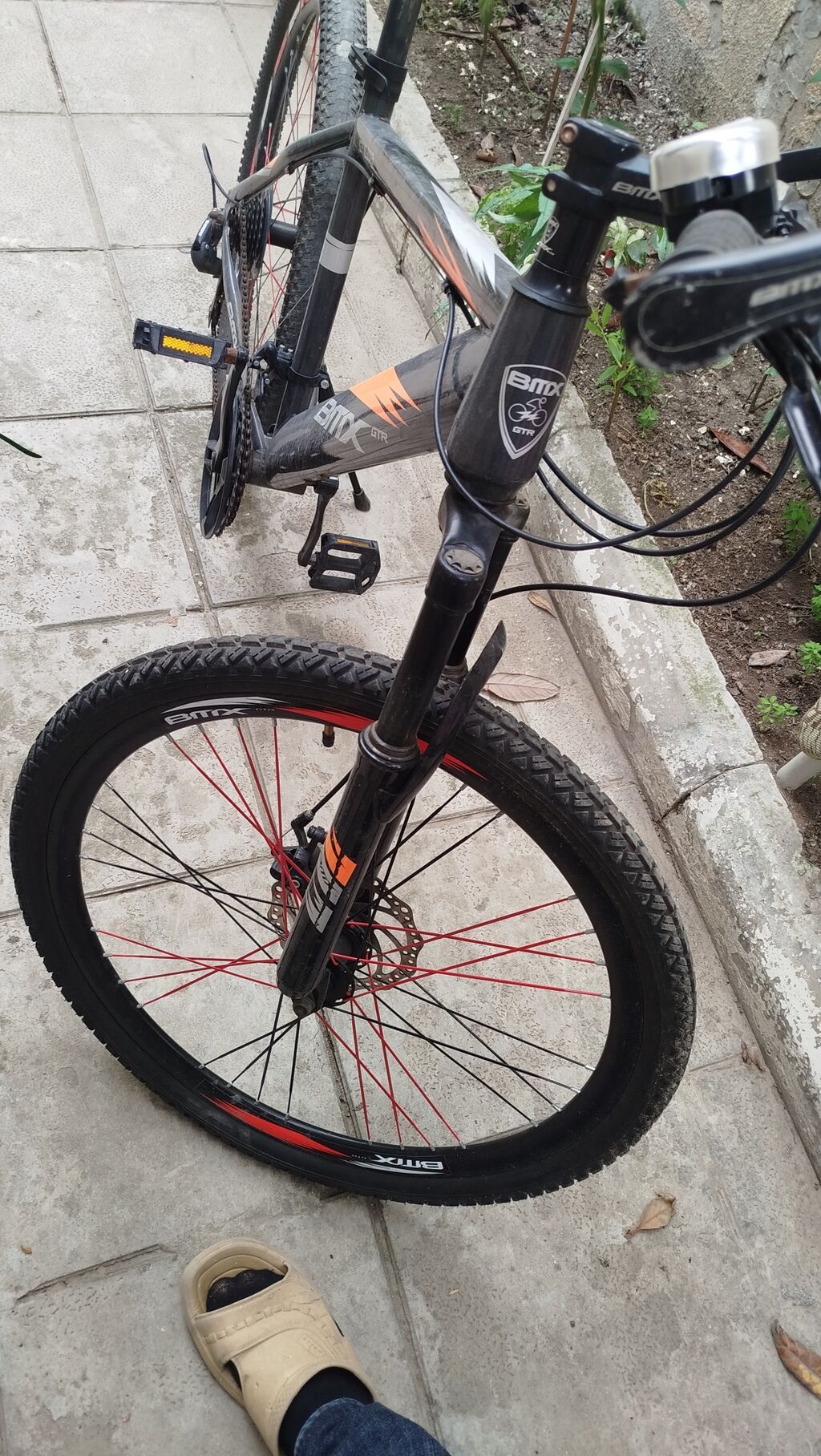 BMX GTR dağ velosipedi - Çərçivə: yüngül alaşımlı, rəng: qara-narıncı — Dağ velosipedləri, Bakı (4)