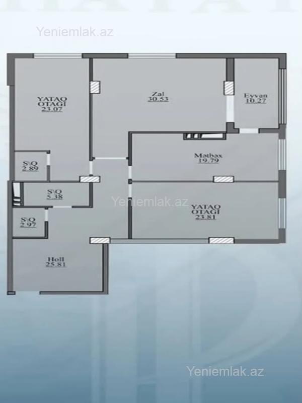 Satılır 3 otaqlı Bina evi menzil (Yeni tikili), 146 m², Nəsimi rayonu — Mənzil, Bakı (5)