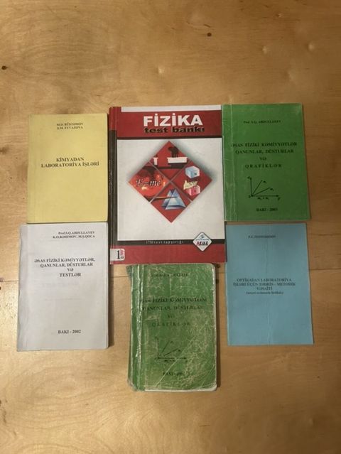 Dərs və hazırlıq üçün elm kitabları dəsti Tərkib: - “Fizika test — Bakı