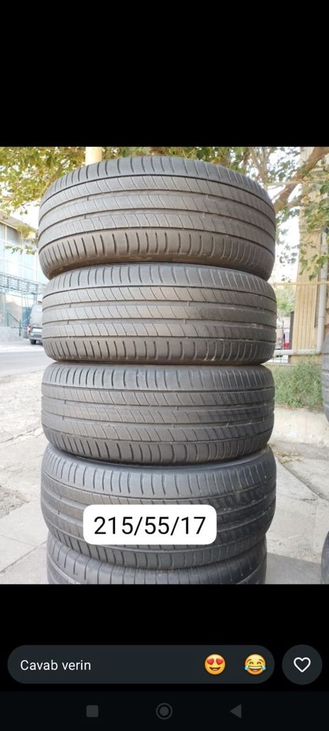 Michelin şinləri 215/55 R17 — Bakı