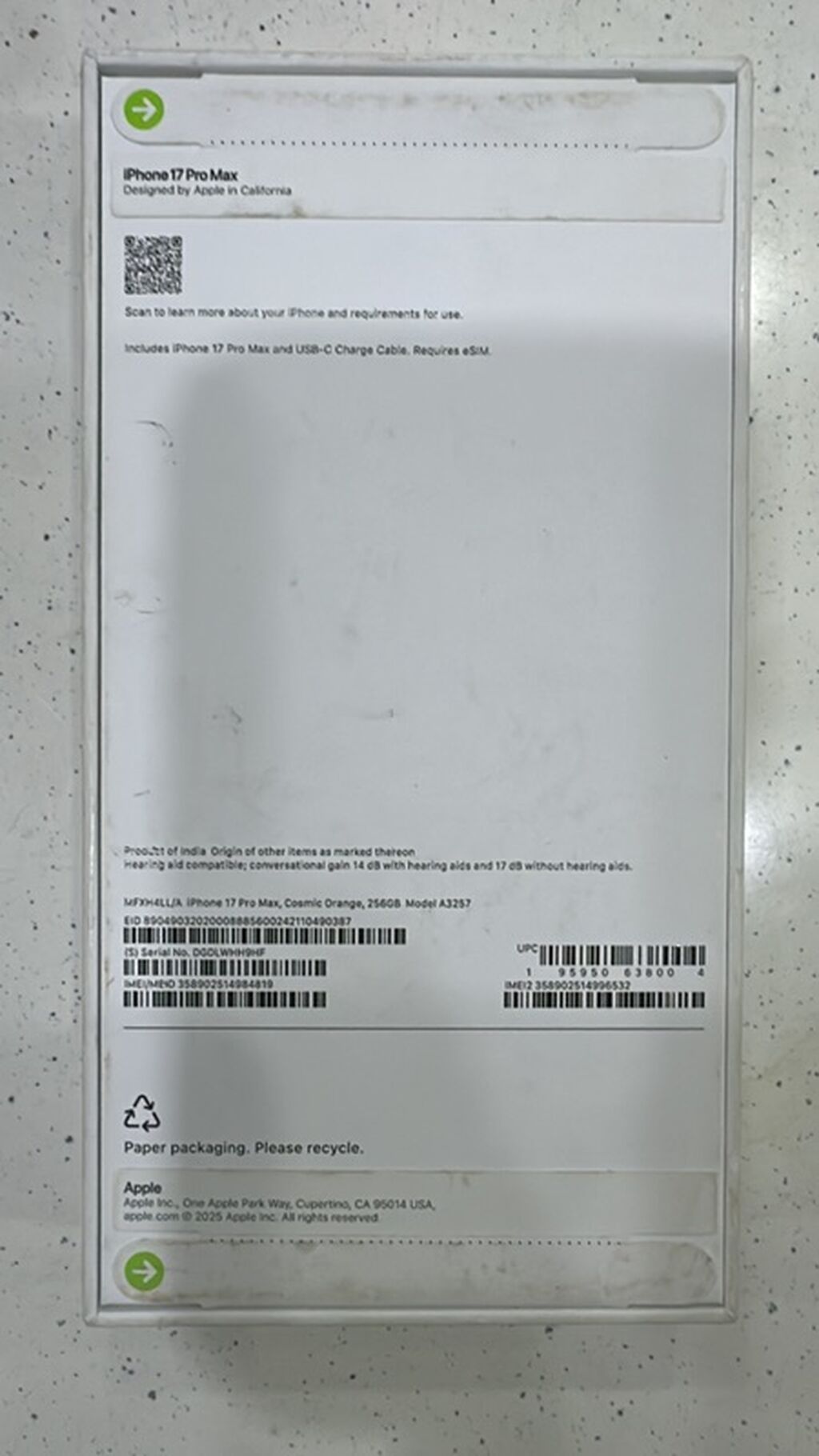 IPhone 17 Pro Max, 256 GB, Narıncı — Apple iPhone, Bakı (2)