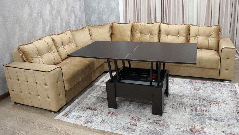 Jurnal masası‑transformer JM4612, DSP, qara, 80x80x41.6 sm — Jurnal masaları, Bakı (2)