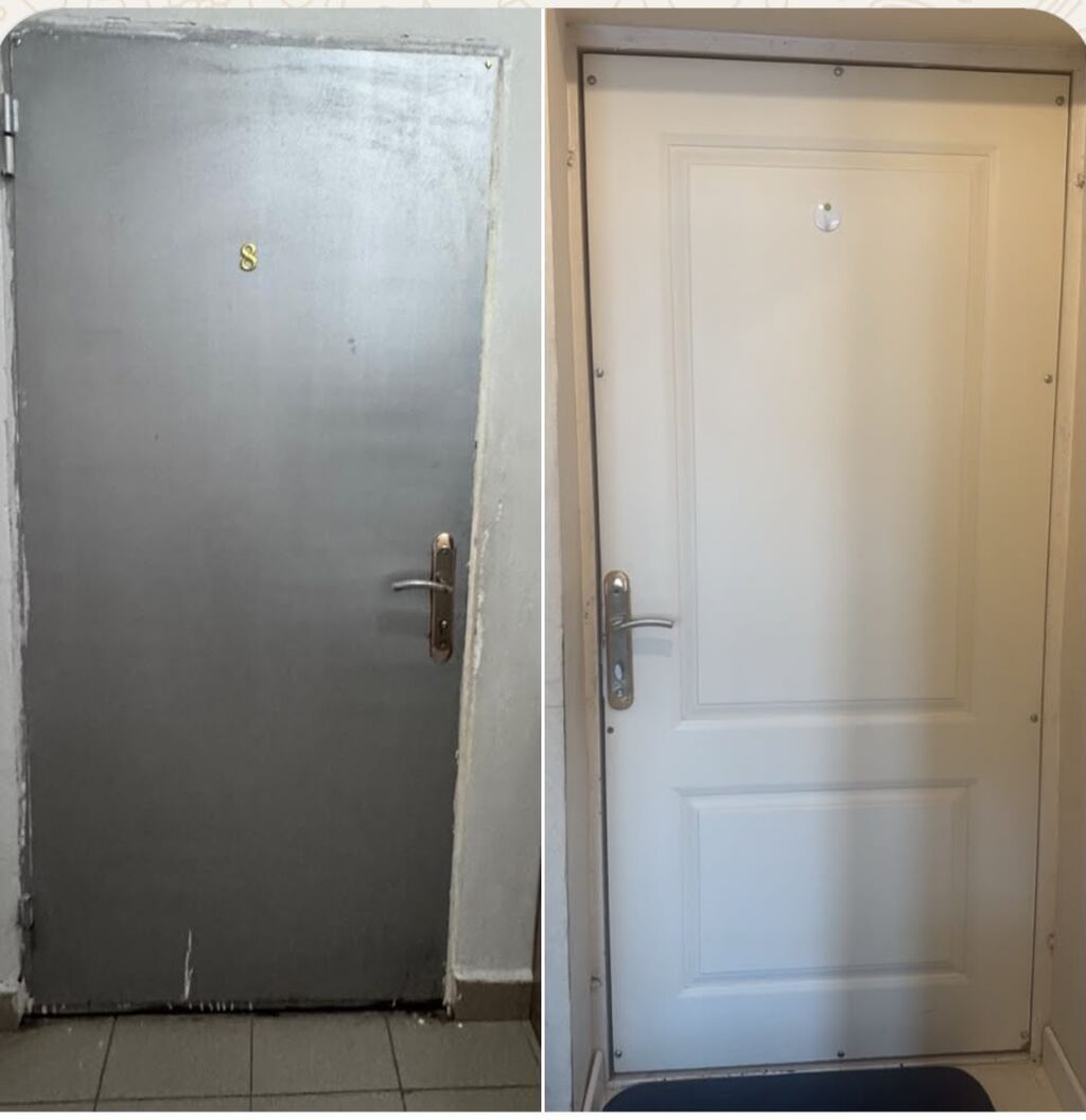 Seyf qapi 205/95sm 120azn Xirdalan 2625 leli — Pəncərələr, qapılar, balkonlar, Bakı