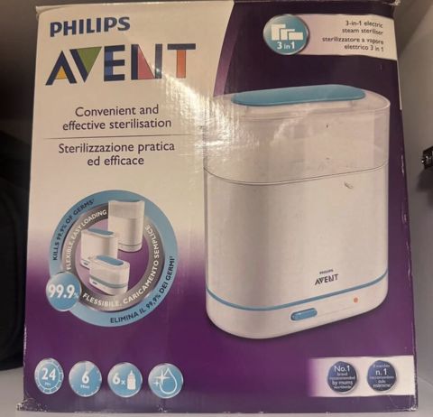 Philips Avent 3‑ü 1‑də elektrikli buxar sterilizatoru.Əla vəziyyətdə — Ayan