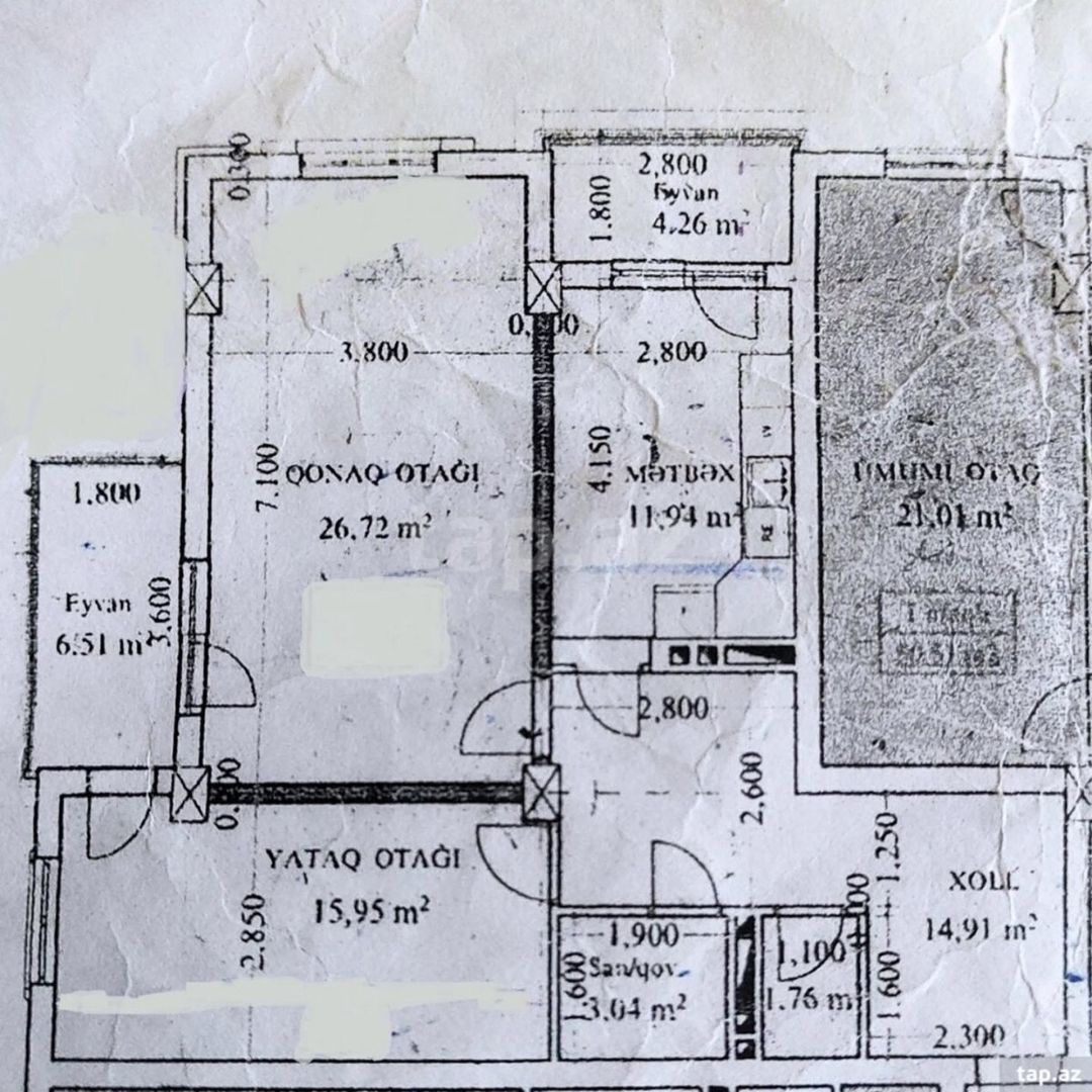2-otaqlı yeni tikili, Sumqayıt ş., 84 m² — Mənzil, Sumqayıt (7)