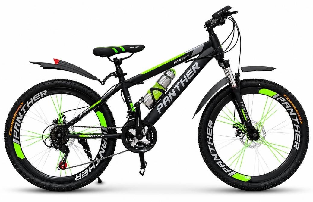 Dağ velosipedi Panther AYKN01, 26", 11+ yaş, yaşıl/qara — Velosipedlər, Bakı (2)