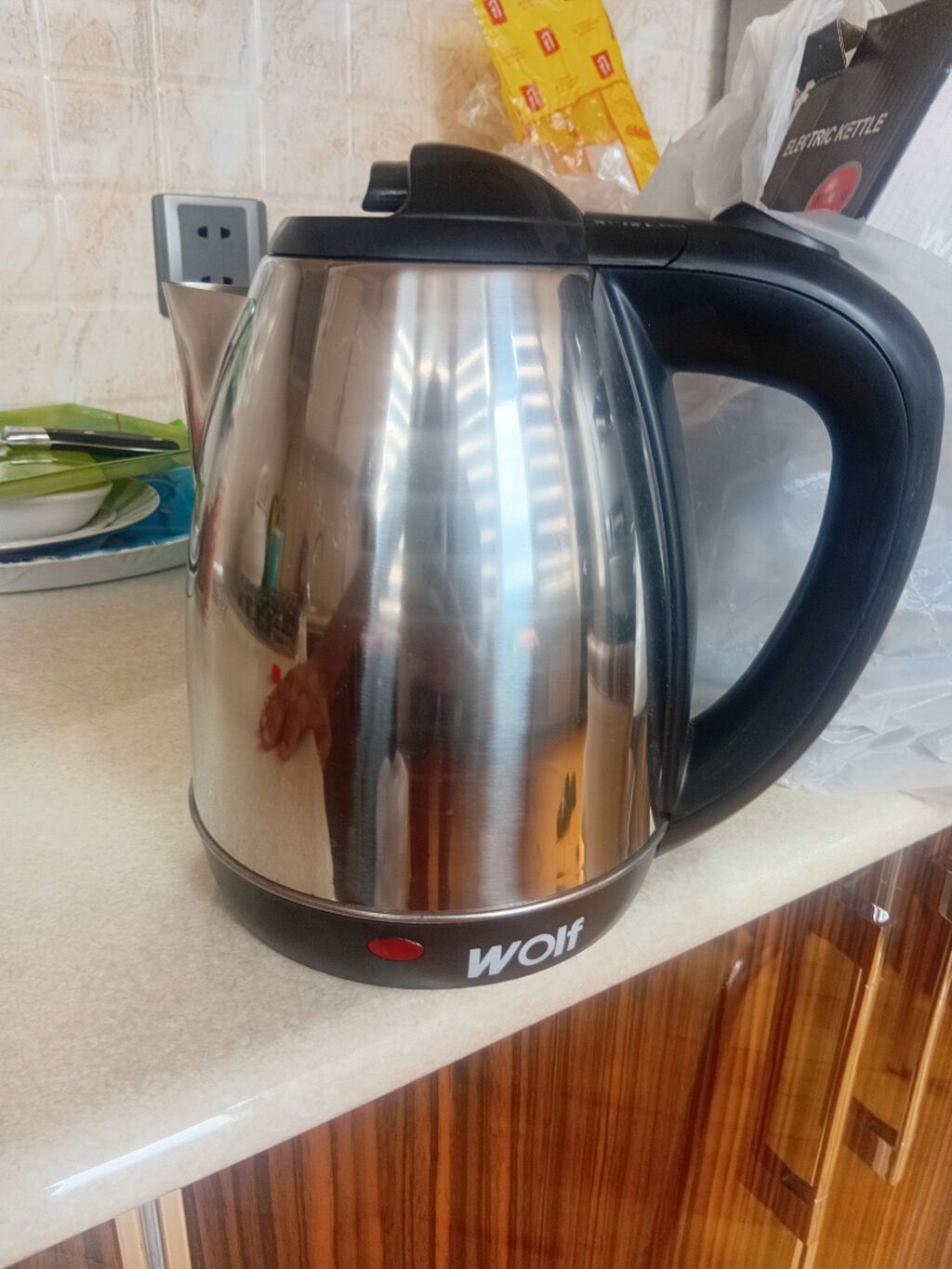 Elektrik çaydan Wolf, 1.6 - 2 l, Yeni, Pulsuz çatdırılma — Elektrik çaydanları və termoslar, Bakı (5)