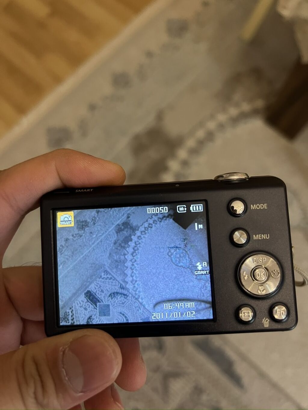 Səliqəli işlədilmiş Samsung markalı rəqəmsal fotoaparat satılır. Foto — Fotoaparat, Bakı (6)
