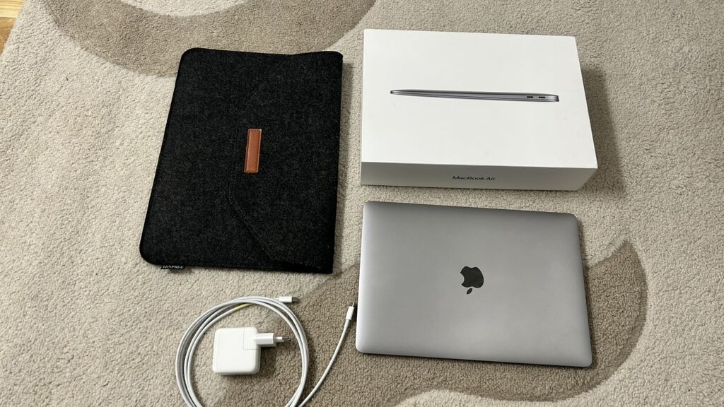 Apple MacBook Air M1 13" 256GB İdeal vəziyyətdədir Batateya vəziyyəti — Apple Macbook, Bakı