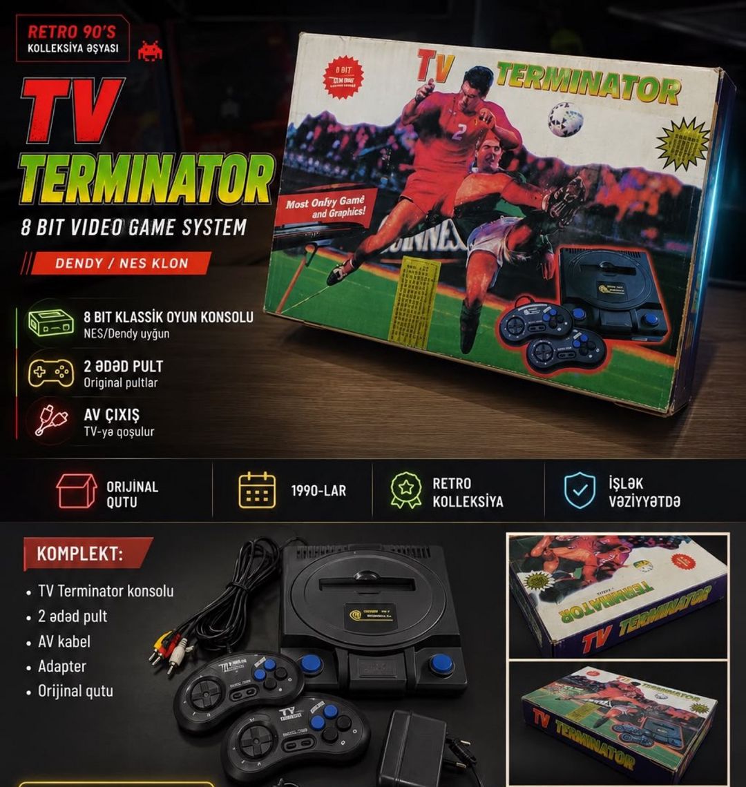 Terminator Dendy — Oyunlar, konsollər və proqramlar, Bakı