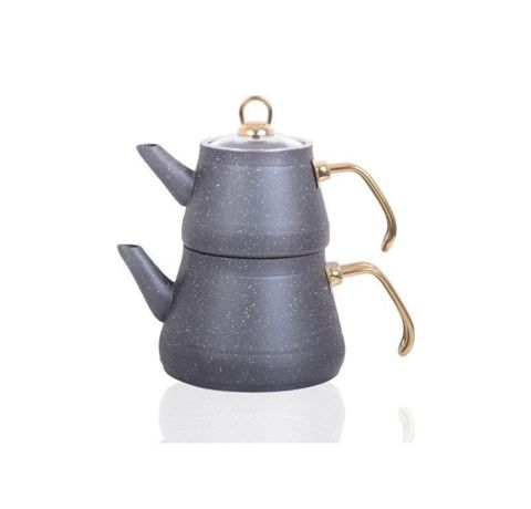 Çaydan dəsti 13661, qranit, boz, 3000 ml — Bakı