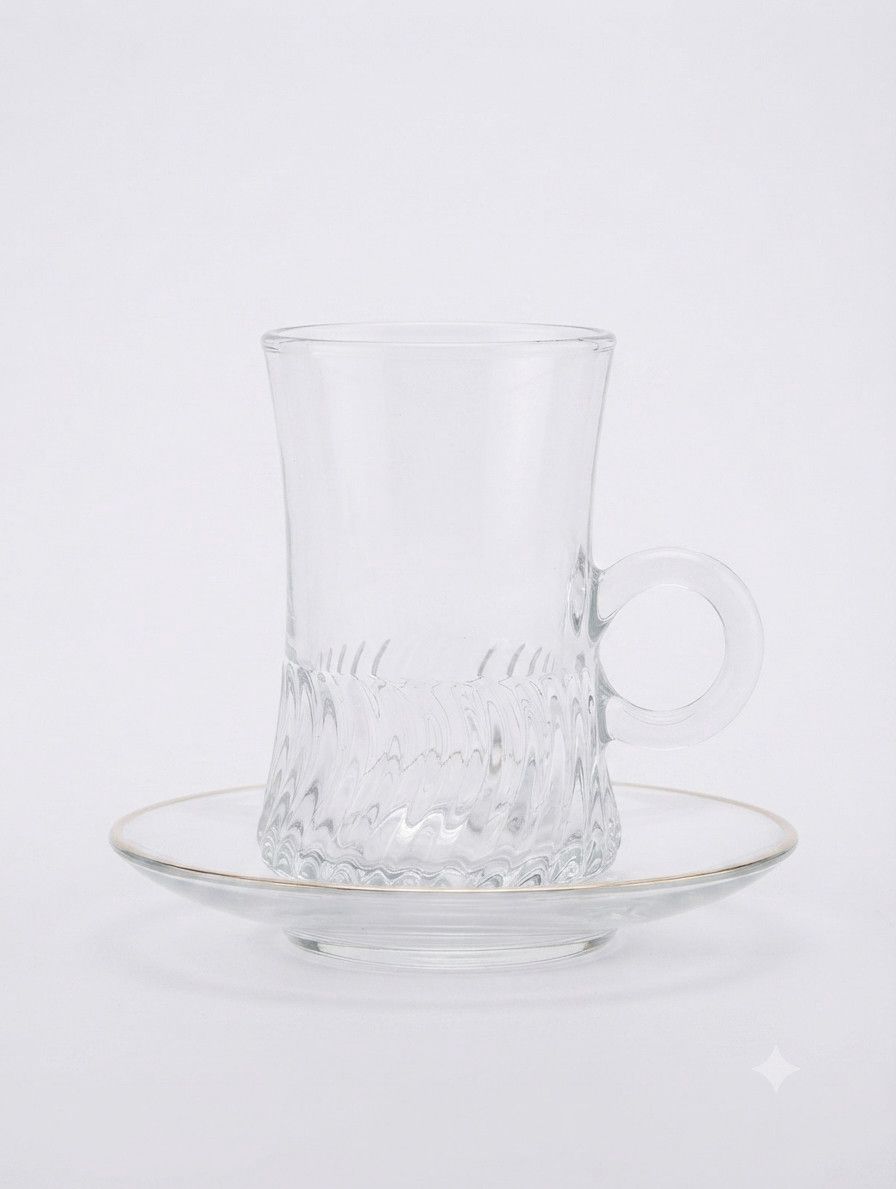 Armudu stəkan dəsti EP378, şüşə, 6 nəfərlik, 12 əd, 180 ml — Mallar, Bakı