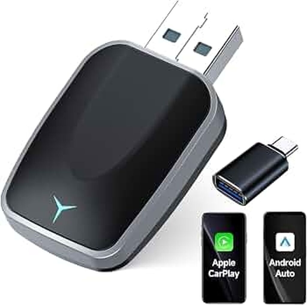 Simsiz CarPlay və Android Auto Adapteri (USB + Usb-c adapter ilə) — Şarj cihazları, Bakı