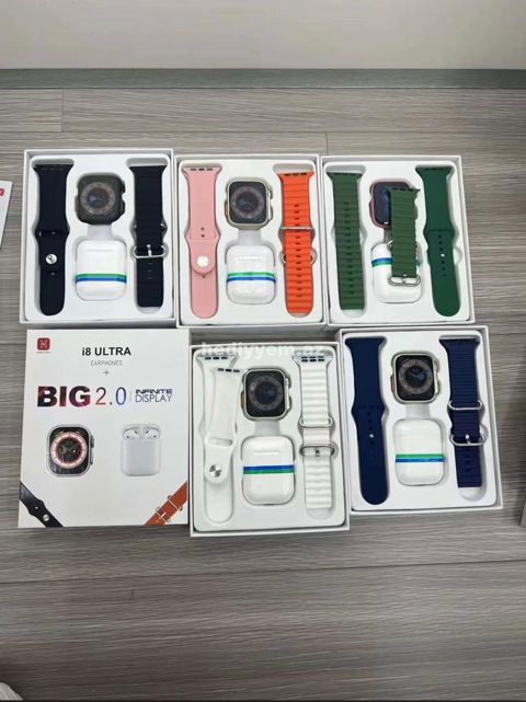 Smart Saat i8 ultra + Nausnik Orijinal — 75 ₼ · Bakı · Qol saatları Smart Saat i8 ultra + Nausnik Orijinal — Bakı