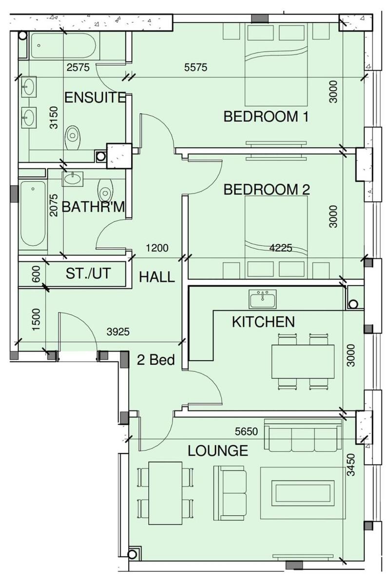 3-otaqlı yeni tikili, Xətai r., 94 m² — Mənzil, Bakı (3)