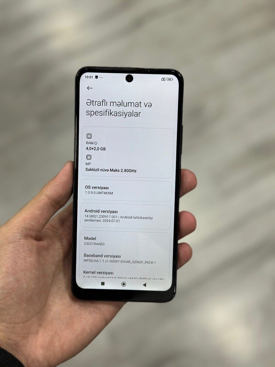 Xiaomi Redmi Note 12 (4G) Onyx Gray 128GB/6GB — Smartfonlar, Bakı (2)
