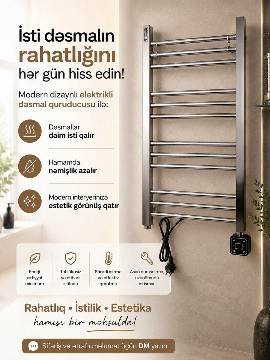 Elektrikli dəsmal qurudanlar — Təmir və inşaat, Bakı (3)