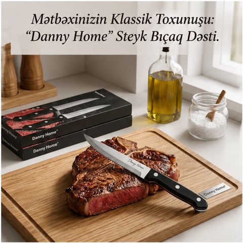 Bıçaq dəsti, paslanmayan polad, 2 əd, 115 mm — Bakı