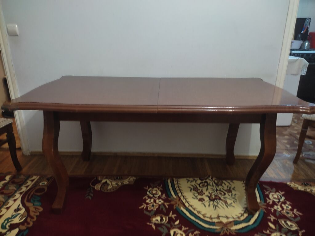 Klassik üslubda böyük yemək masası - Material: taxta karkas, üst — Masalar, Bakı (3)