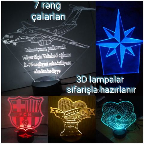 3D lampalar — Bakı