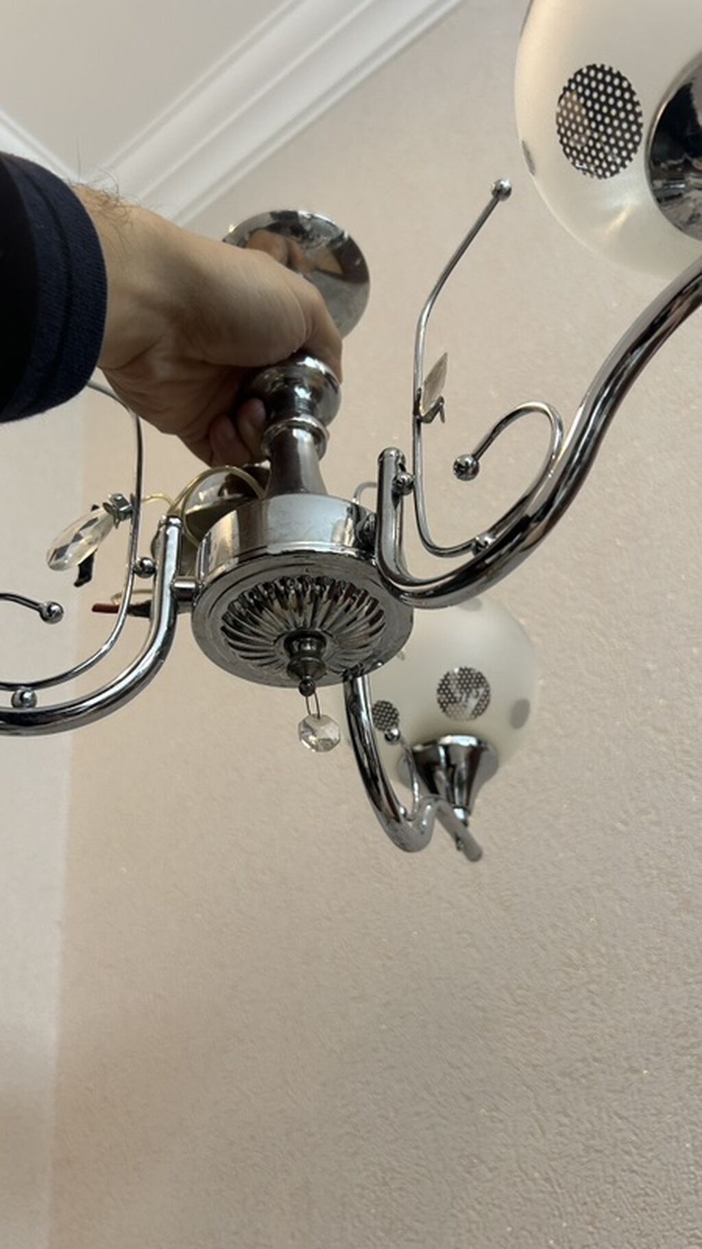 Çılçıraq, 3 lampa, Metal — Tavan is?qlar? v? cilc?raqlar, Gəncə (3)